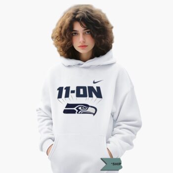 11 On Seattle Seahawks Football Nike Champs Shirt