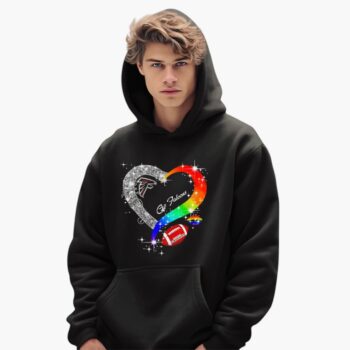 Atlanta Falcons Heart Lgbt Pride Month 2025 Shirt