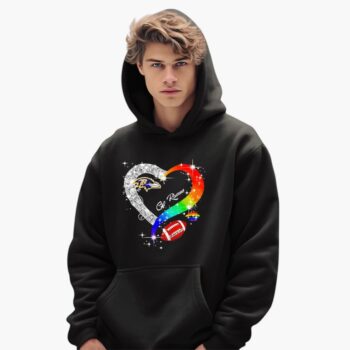 Baltimore Ravens Heart Lgbt Pride Month 2025 Shirt