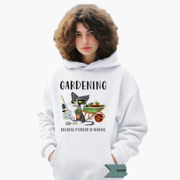 Cat Gardening Because Murder Is Wrong Shirt