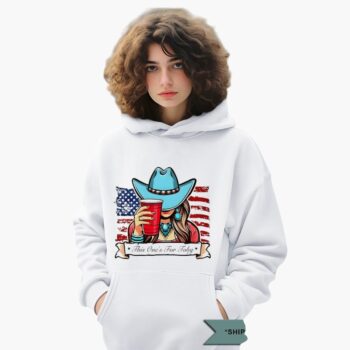 Cow Girl This One's For Toby American Flag Shirt