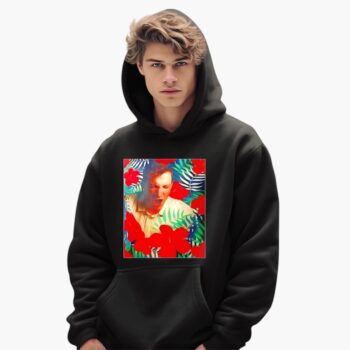 Devon Toews Wearing Flowers Cale Makar Photo Shirt