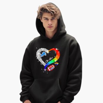 Detroit Lions Heart Lgbt Pride Month 2025 Shirt