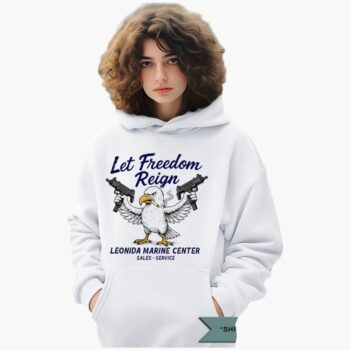 Eagle Let Freedom Reign Leonida Marine Center Shirt