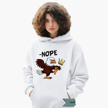 Nope No Kings In America Bald Eagle Shirt