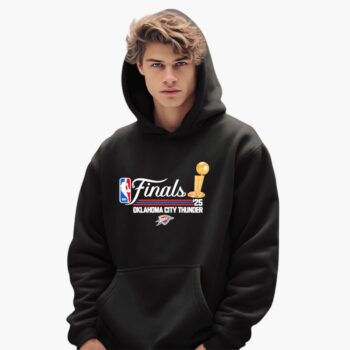 Oklahoma City Thunder Script Finals Gold Trophy 2025 Shirt