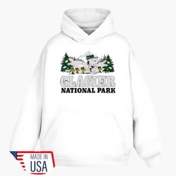Snoopy And Woodstock Glacier National Park Shirt