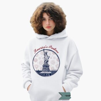 Statue Of Liberty Fireworks America's Pastime 4th Of July 2025 Shirt