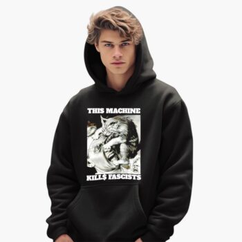 This Machine Kills Fascists Cat Crash Face Shirt