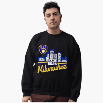Milwaukee Brewers 2025 Skyline Name Shirt