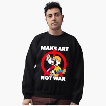 Snoopy Make Art Not War Shirt