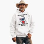 Stitch I'm Tired Of Caring For People That Don't Give A Fuck About Me Shirt