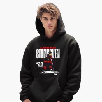 Logan Stankoven Carolina Hurricanes Hockey Signature Poster Shirt