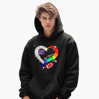 New York Giants Heart Lgbt Pride Month 2025 Shirt